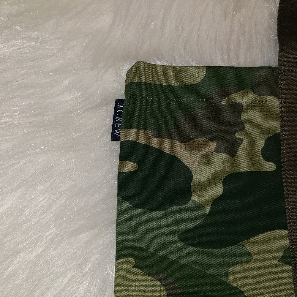 J Crew Structured Canvas Tote Bag - Picture 5 of 7